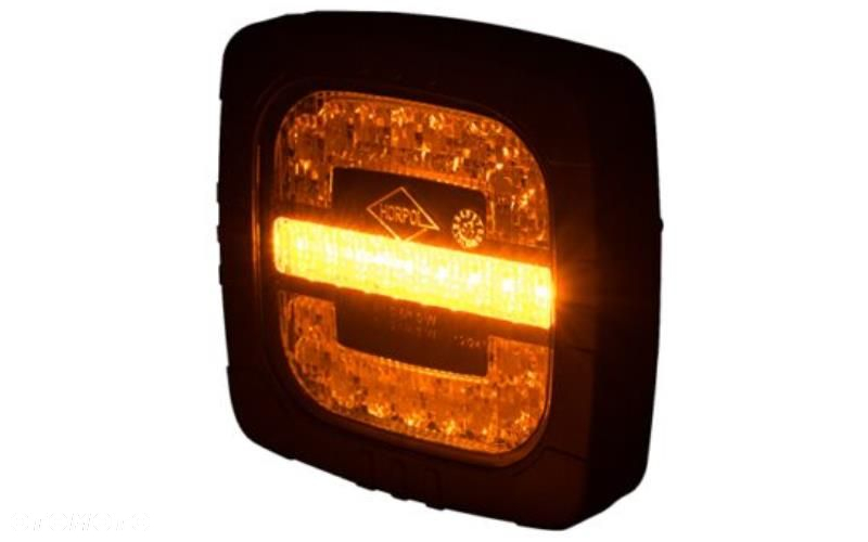 LAMPA ZESPOLONA LED PRZEDNIA TRAKTOR PRZYCZEPA 12/24V 3 FUNKCYJNA UCHWYT - 3