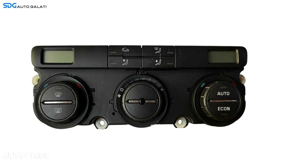 Panou Modul Unitate Comanda AC Aer Conditionat Clima Climatronic Dublu Dual Zone Volkswagen Passat B6 2005 - 2010 [LC0626] - 1