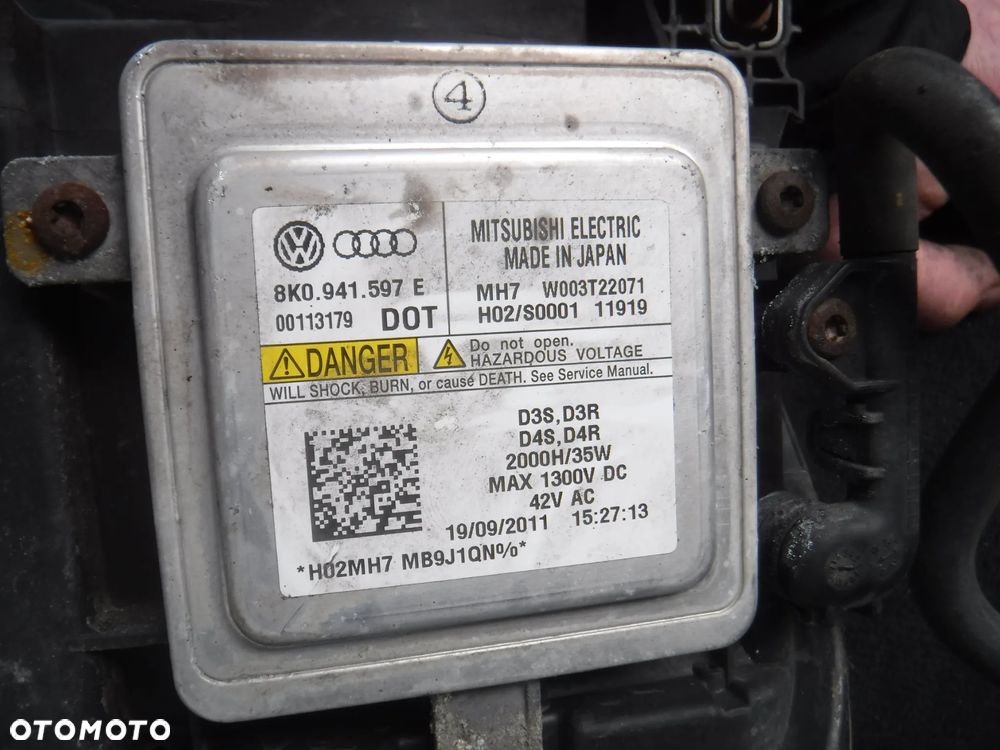 Audi A5 S5 8T A4 B8 Audi A7 S7 A6 C7 Skoda Superb II LIft Vw CC  Seat Audi modul xenon przetwornica 8K0941597E 8K0941597C - 4