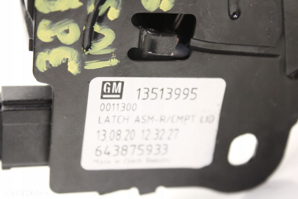 opel insignia a lift 13r- zamek klapy bagażnika tył tylny 13513995 - 5
