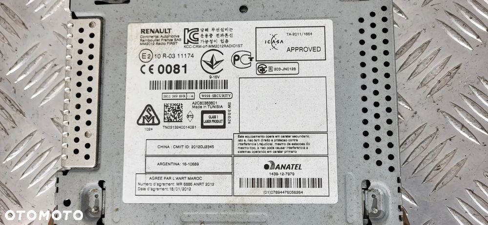 Opel Movano B Radio CD MP3 Bluetooth - 5