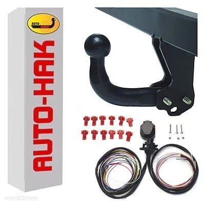 VW PASSAT B5 4x4+KOMBI 97-05  HAK HOLOWNICZY Z KULĄ ODKRĘCANĄ +3xSTAŁE PLUSY+WIĄZKA13PIN/7P - 13