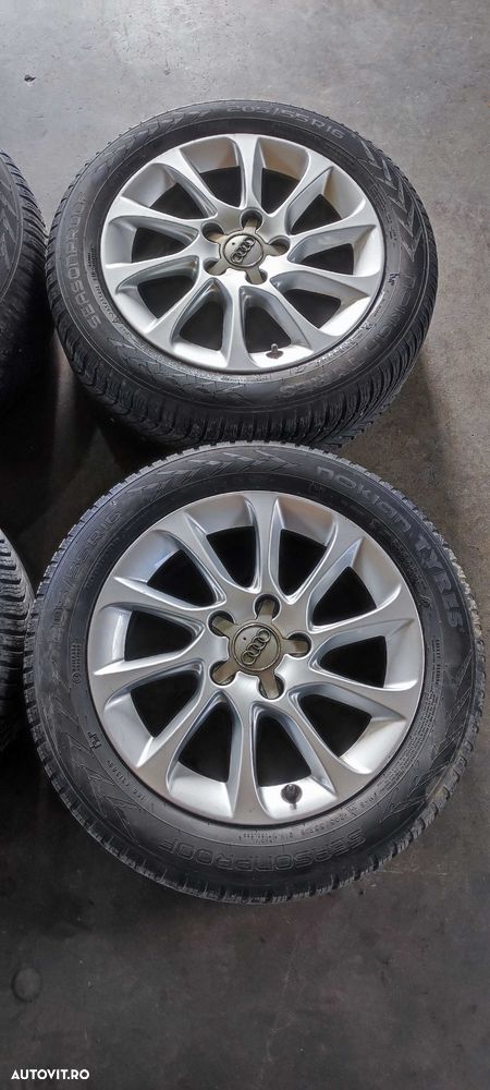 Set jante aliaj pe 16 volkswagen vw golf 6 break cu anvelope de iarna Nokian DOT 2021 - 3