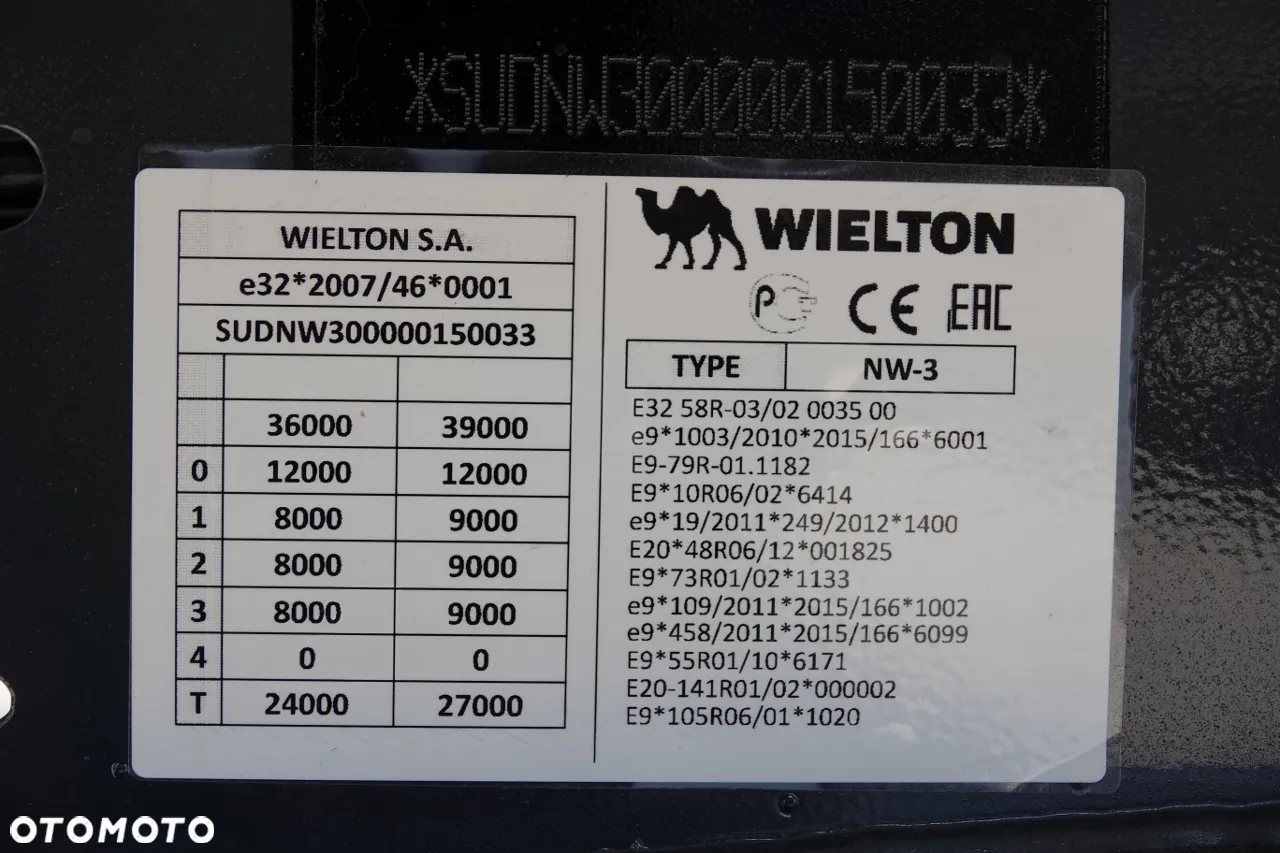 Wielton WYWROTKA ALUMINIOWA 36 M3 / KLAPA / FABRYCZNIE NOWA 2025 ROK / PODŁOGA 7MM / OŚ PODNOSZONA / DOSTĘPNA OD RĘKI - 23