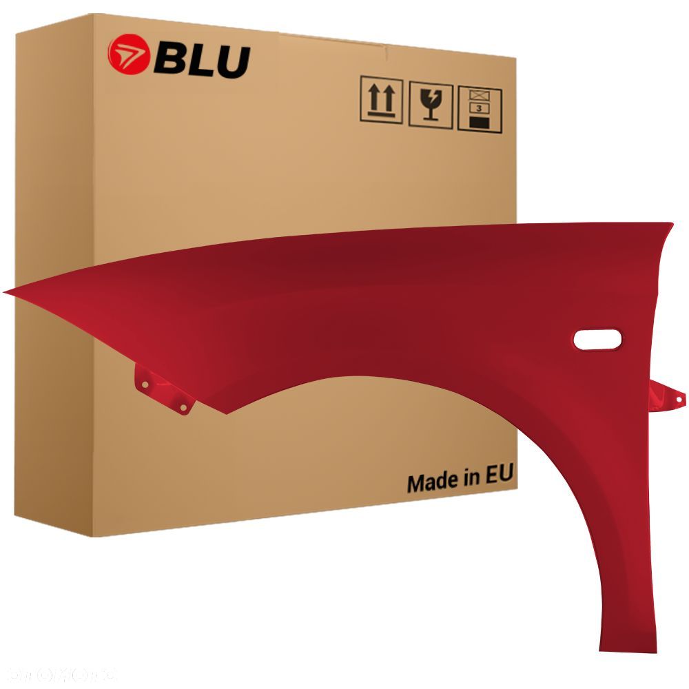 BLU Błotnik SEAT LEON II 2 1P1 LS3X lewy przód czerwony 2005-2012 RotRumbi - 1