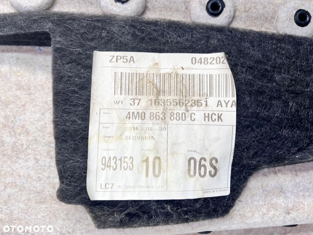 TAPICERKA BOCZEK BAGAŻNIKA PRAWY AUDI Q7 4M 4M0863880C - 9