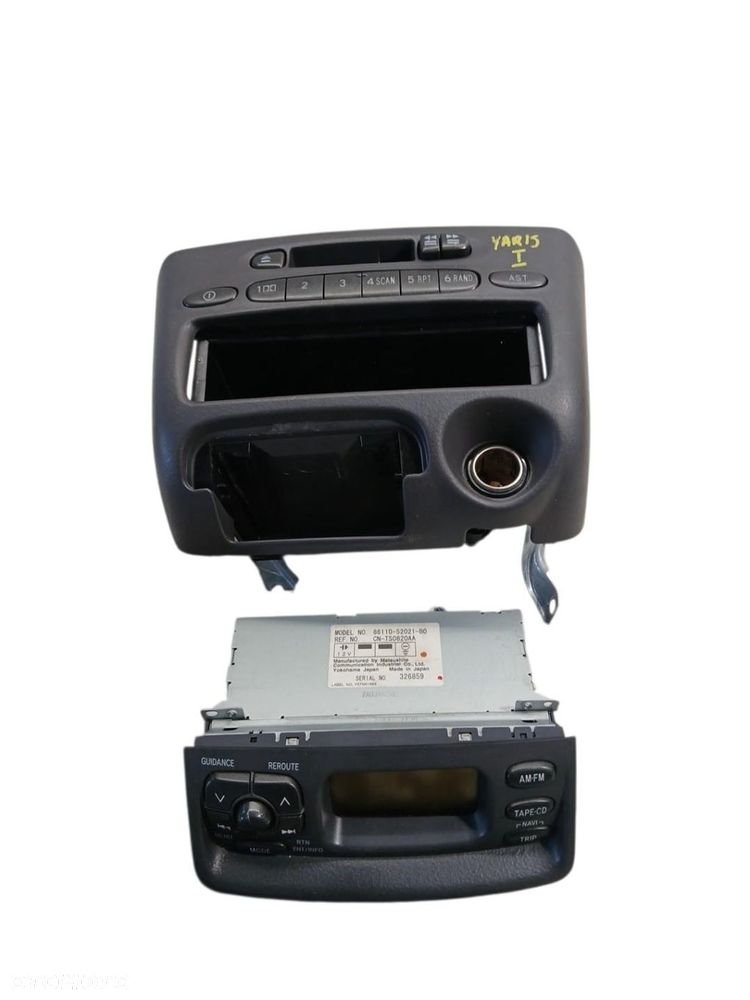 RADIO KASETA PANEL TOYOTA YARIS I 86120-52021 86110-52021-B0 - 1
