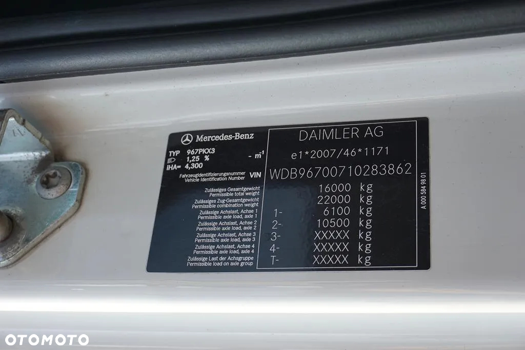 Mercedes-Benz ATEGO / 1523 / ACC / EURO 6 / PODWOZIE DO ZABUDOWY / DŁ. 6,75 M - 11