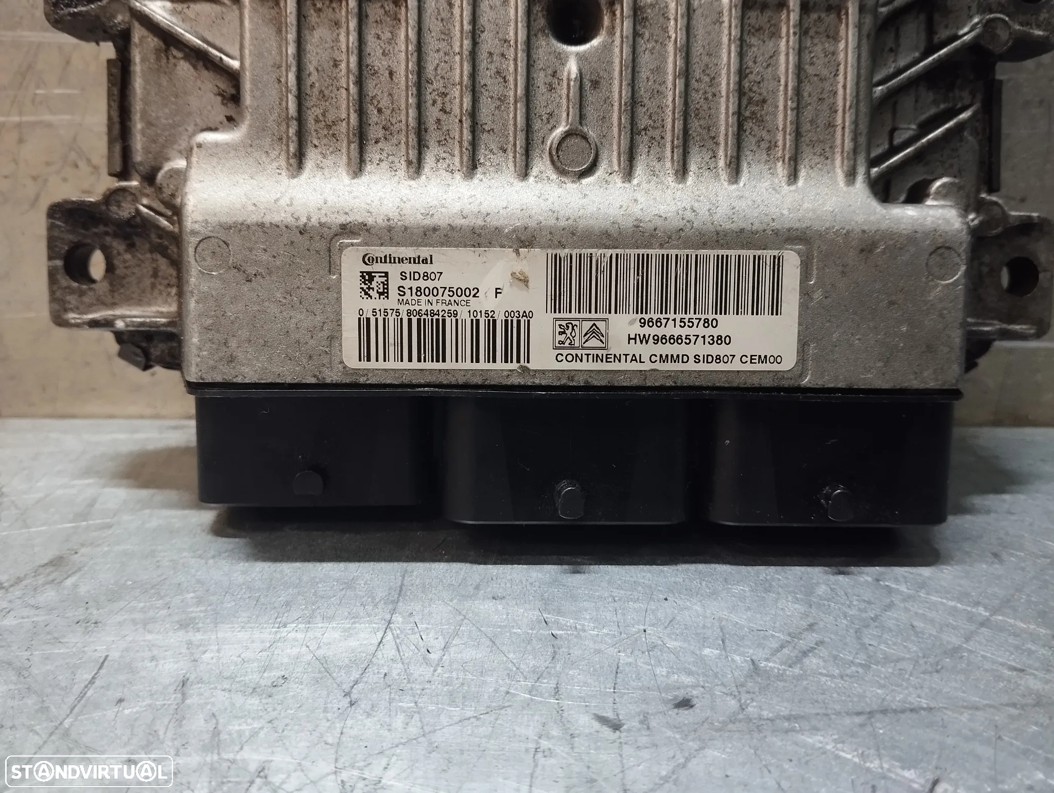 CENTRALINA DO MOTOR CITOREN C4 / PICASSO / PEUGEOT 308 / 508 / 3008 / 5008 1.6HDI REF. S180075002 9667155780 9666571380 - 2
