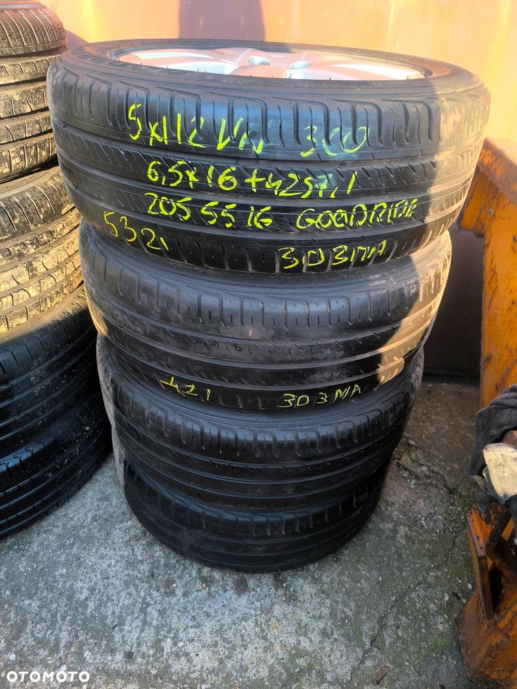 5x112 Felgi Aluminiowe Alufelgi 16 Koła Letnie Lato VW PASSAT B5 B6 B7 GOLF 5 V VI 6 VII 7 TOURAN CADDY JETTA SHARAN AUDI SKODA SEAT 5,5mm Legnica ALU-RAD 205/55 - 7