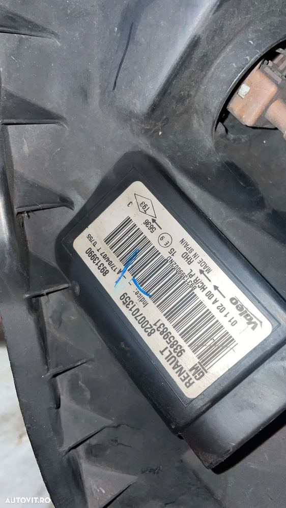 Far stanga dreapta Renault Trafic II, Opel Vivaro 8200701359 8200701361 - 6