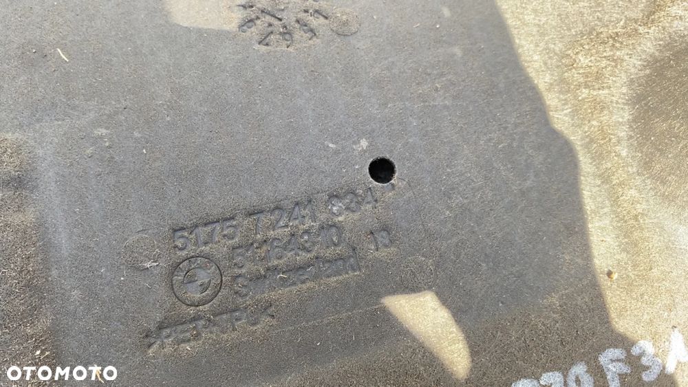 OSŁONA PŁYTA PODWOZIA PRAWA BMW F20 F30 7241834 - 2