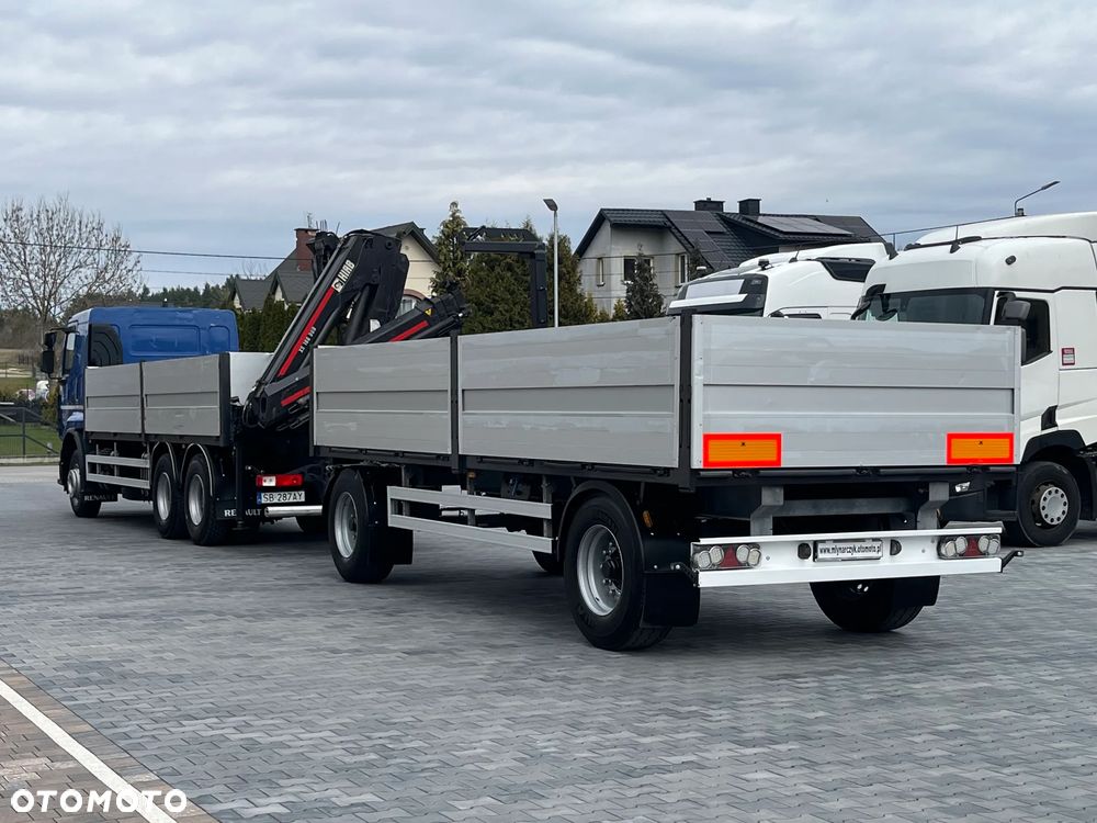 Renault ZESTAW- PREMIUM LANDER 460DXI / 6X4/ HDS HIAB 166 B-3 DUO- 12,5m / NOWE OPONY + PRZYCZEPA GNIOTPOL - 4