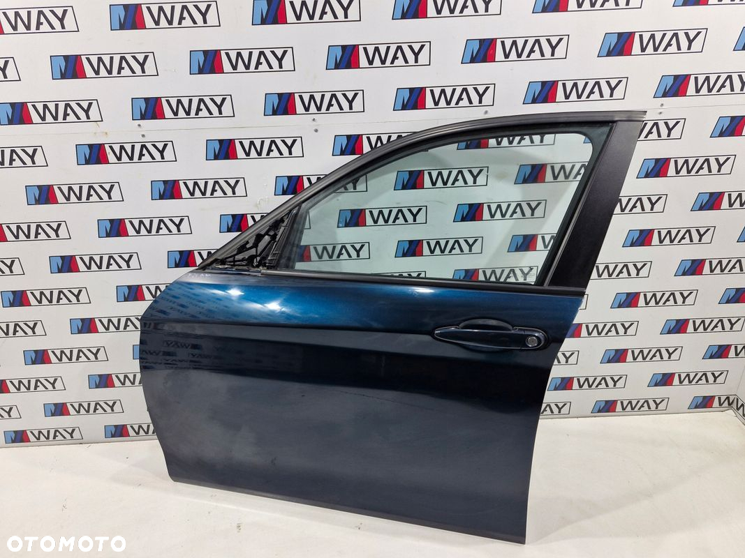 BMW F20 DRZWI LEWY PRZÓD PRZEDNIE LEWE B38 MIDNIGHT BLUE KOMPLETNE - 2