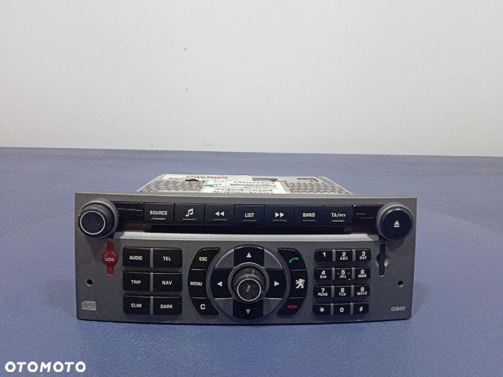 PEUGEOT 407 RADIO CD NAWIGACJA OEM GSM RT3 WYŚWIETLACZ 96549138YW - 2
