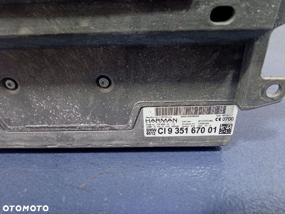 BMW 3 F30 F31 RADIO  NAWIGACJA HARMAN BT WIFI 9351670 - 6