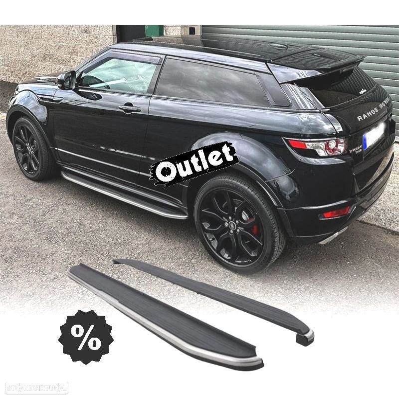 C024092C1 ESTRIBOS LATERAIS RANGE ROVER EVOQUE 10-16 PRETO PRESTIGE - 1