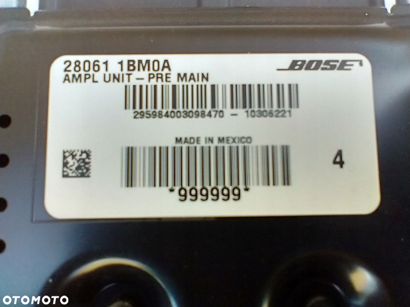 INFINITI QX50 EX30d EX35 EX37 WZMACNIACZ AUDIO BOSE 280611BM0A - 2