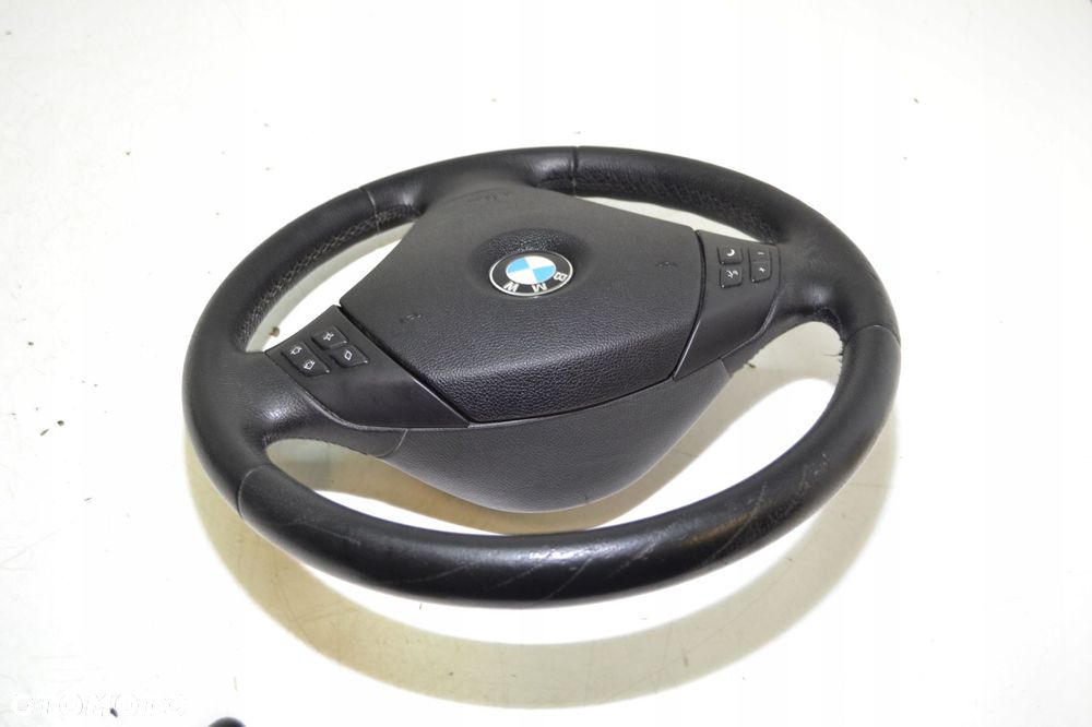 BMW E90 E91 KIEROWNICA SKÓRA PODUSZKA AIRBAG MULTIFUNKCJA - 4