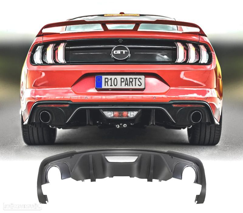 DIFUSOR FORD MUSTANG 18-23 LOOK GT - 1