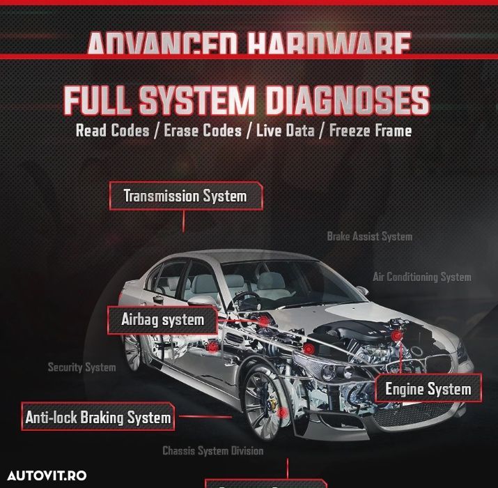 Tester auto multimarca profesional Autel MaxiCOM MK808S OBD2 - 3