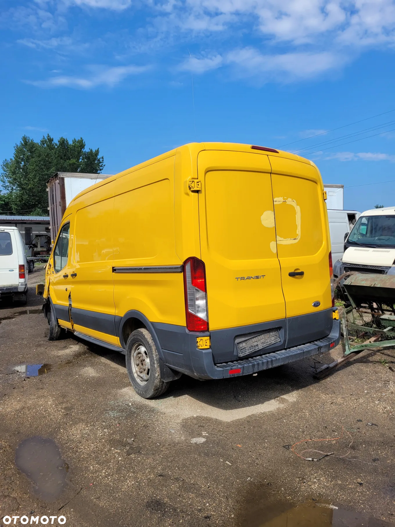 FORD TRANSIT MK8 maska zderzak lampa grill błotnik drzwi zbiornik paliwa szyba lusterko klamka klapa cwiartka przód - 4