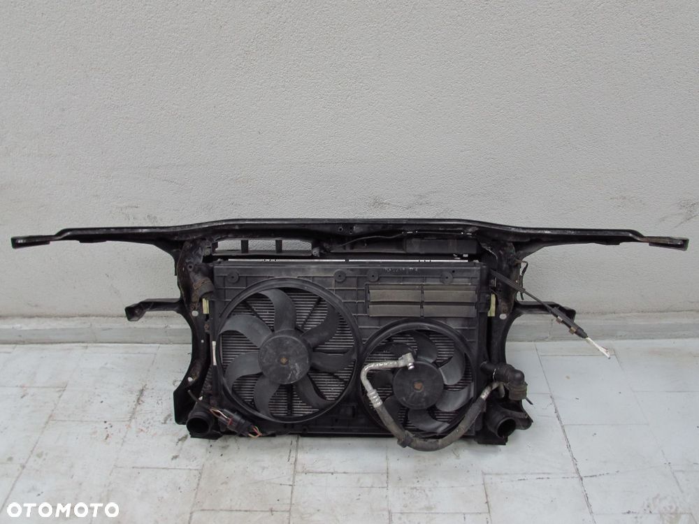 VW PASSAT B7 2.0 TDI CFFB 10-15 WZMOCNIENIE CZOLOWE PAS PRZEDNI CHLODNICE WENTYLATOR 3C0121253AR - 4