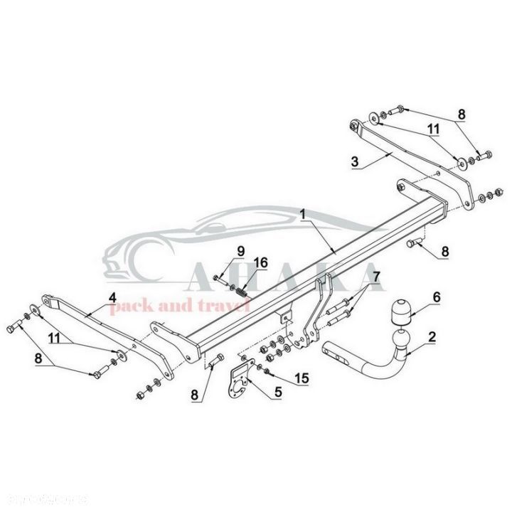 Hak Holowniczy Odkręcany Do Ford Puma Od 2019 - 2