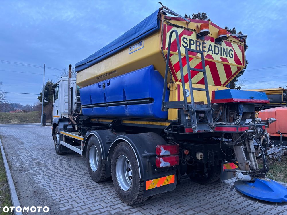 MAN TGM 26.290 6X4BB PIASKARKA SOLARKA pług schmidt - 5