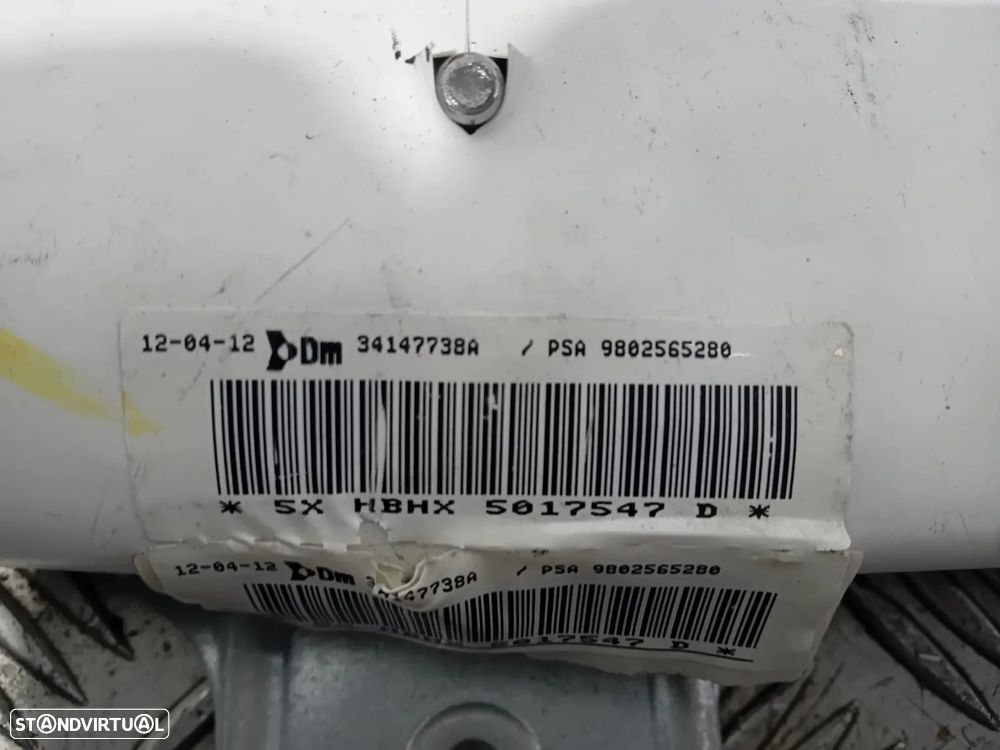 Cortina Cortinas de Airbag Citroen DS5 9802565780 9802565280 Original - 4