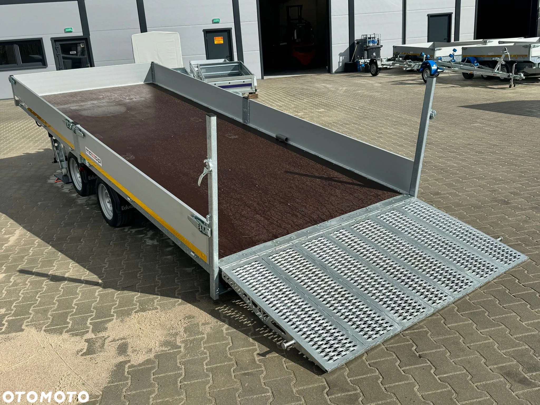 MAZZO DOSTAWA! Przyczepa PLATFORMA Eduard wym. 506x200x30cm UCHYLNA ELEKTRYCZNIE DMC 3500 kg NOWOŚĆ! - 16