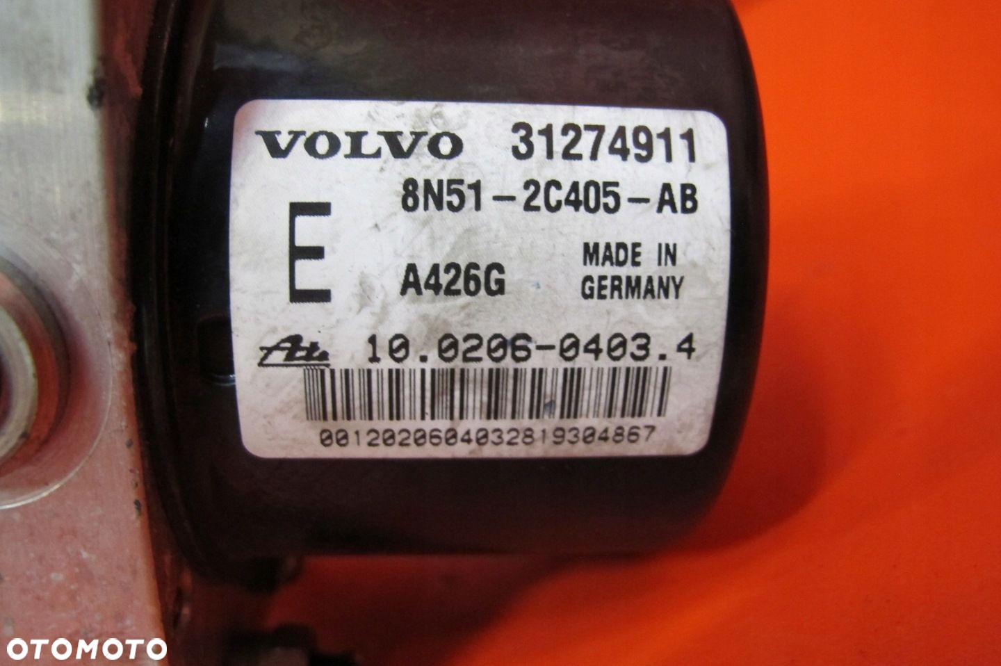 VOLVO C30 V50 S40 C70 POMPA HAMULCOWA ABS 31274911 312749912 - 3