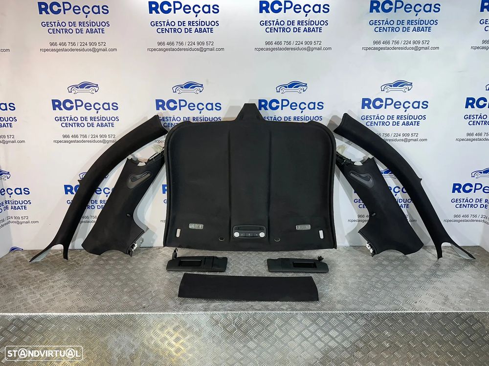 .Conjunto Interior Tecto Cupula Preto Original Audi TT 8J SLine 2006 - 2014 - 3