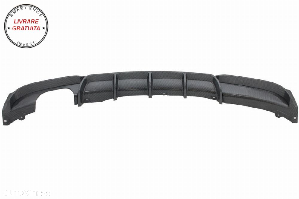Difuzor Bara Spate Carbon Evacuare Stanga BMW Seria 3 F30 F31 (2011-up) M Performa- livrare gratuita - 3