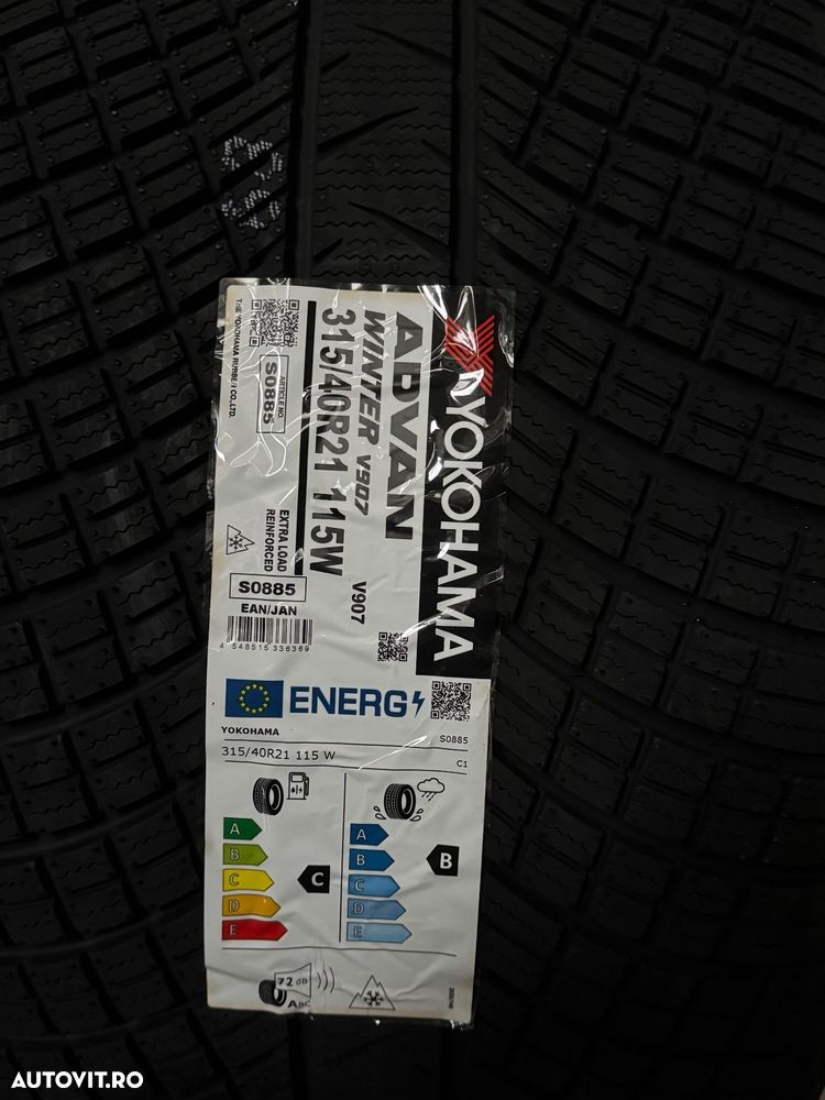 Vând set anvelope 275/45/21-315/40/21 Yokohama de iarnă noi - 3