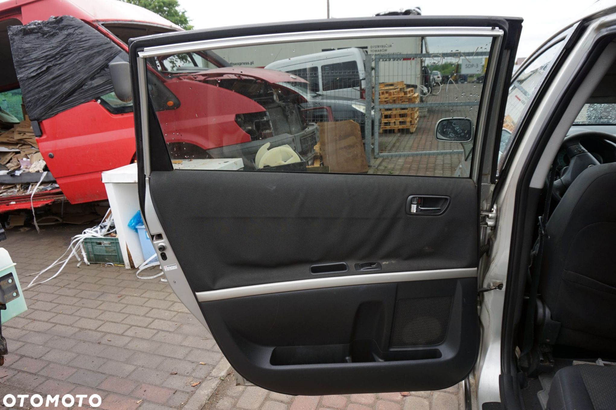 DRZWI TYLNE LEWE COROLLA VERSO II E12 1C0  SREBRNY TOYOTA 2004-2009 - 6