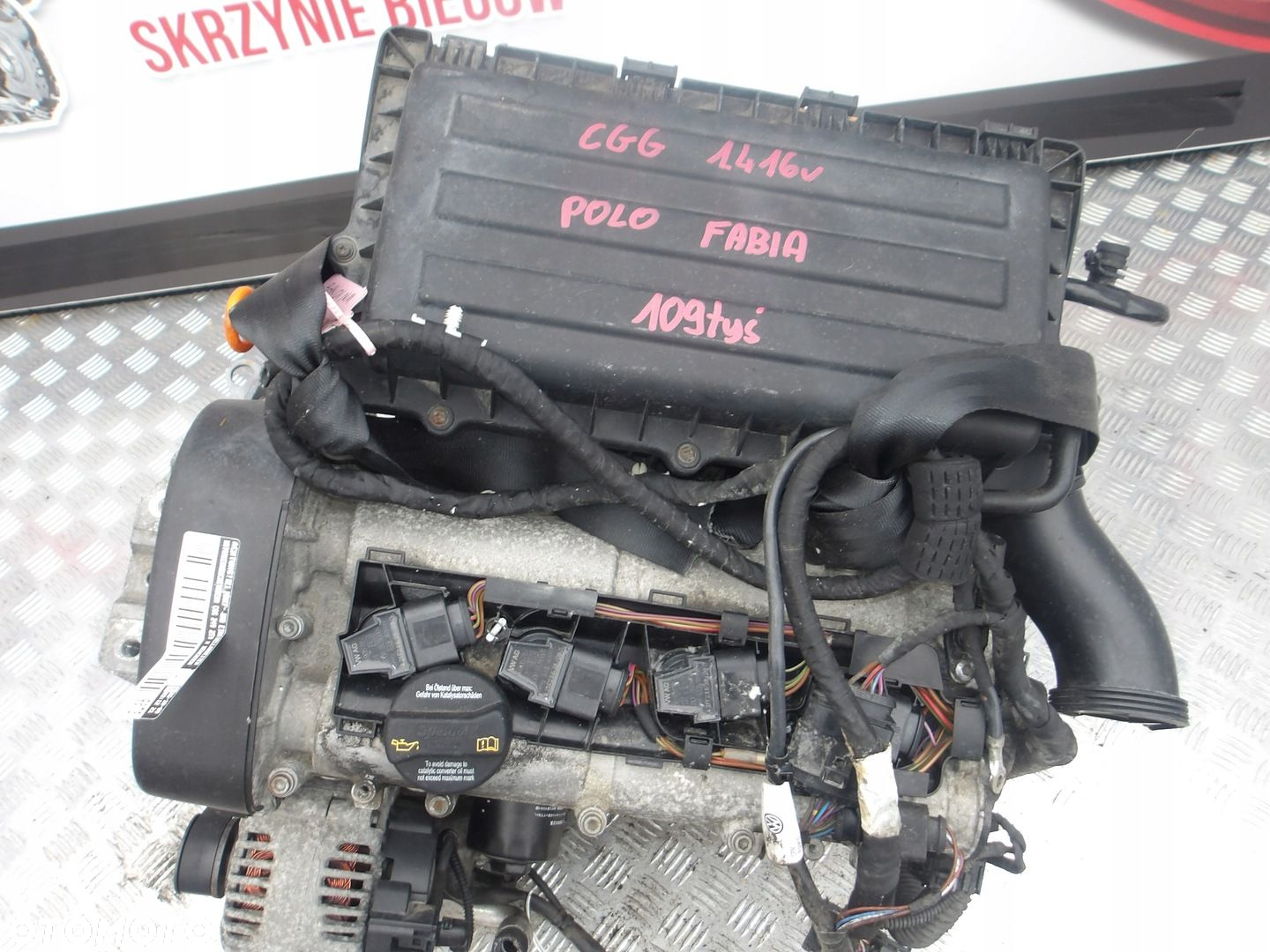 SILNIK VW POLO SKODA FABIA 1.4 16V CGG 109 TYS - 2