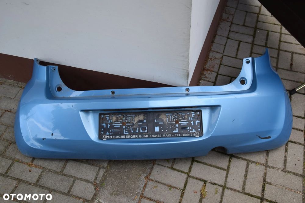 Opel Agila B II 08-15 Zderzak tył tylny błękitny ZJE ZJED - 1