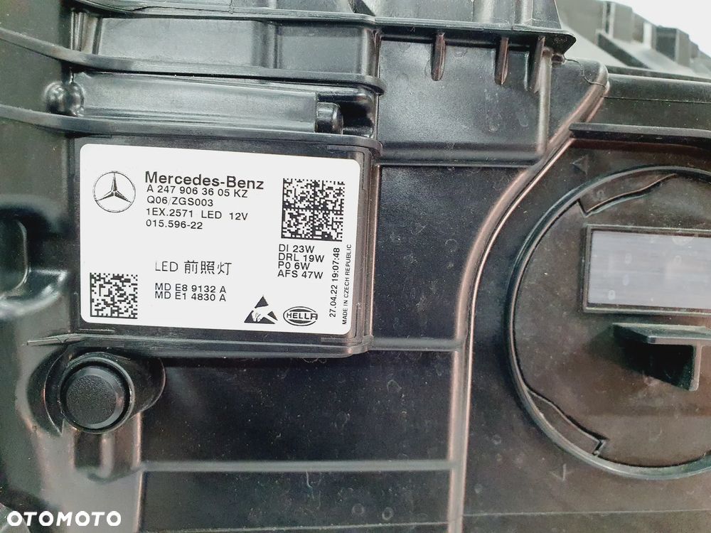 MERCEDES GLA 247 LAMPA PRAWA PRZÓD FULL LED PERFORMANCE EU!!! A2479063605KZ - 6