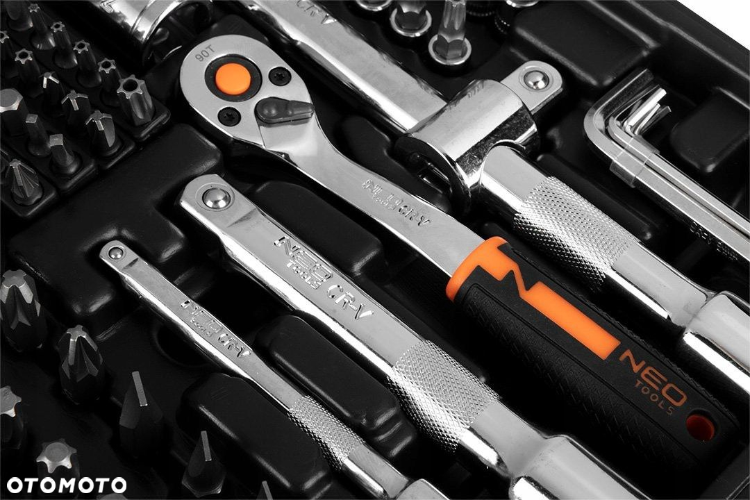 NEO ZESTAW KLUCZY NASADOWYCH 219EL 1/2" 1/4" 3/8 TORX BITY 6-22mm PŁ-OCZ - 10