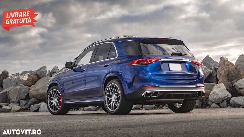 Difuzor Bara Spate cu Ornamente Evacuare Crom Mercedes GLE W167 SUV (2019-Up) GLE - livrare gratuita - 19