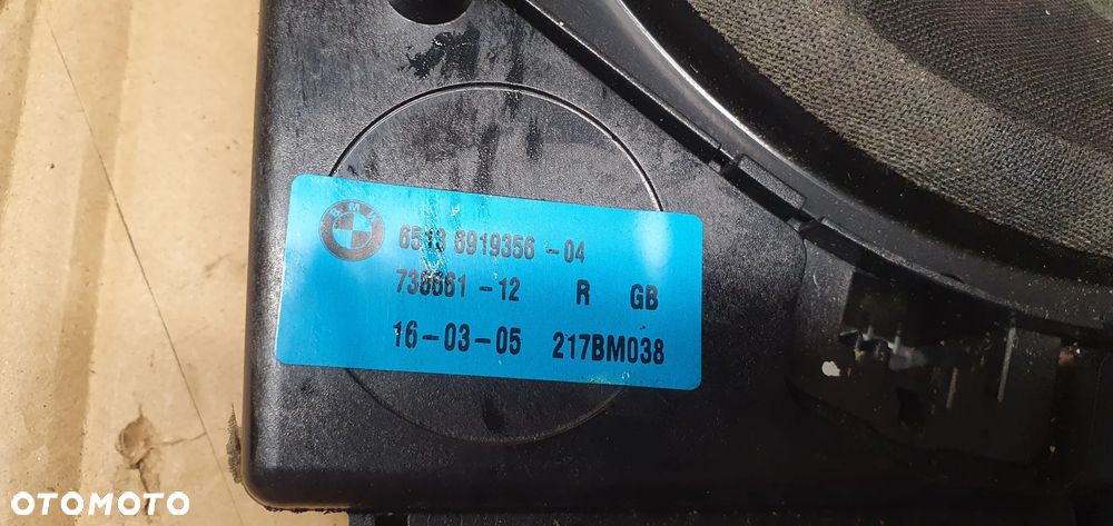 Głośnik subwoofer prawy BMW 6 E63 6929101 6919356 - 8