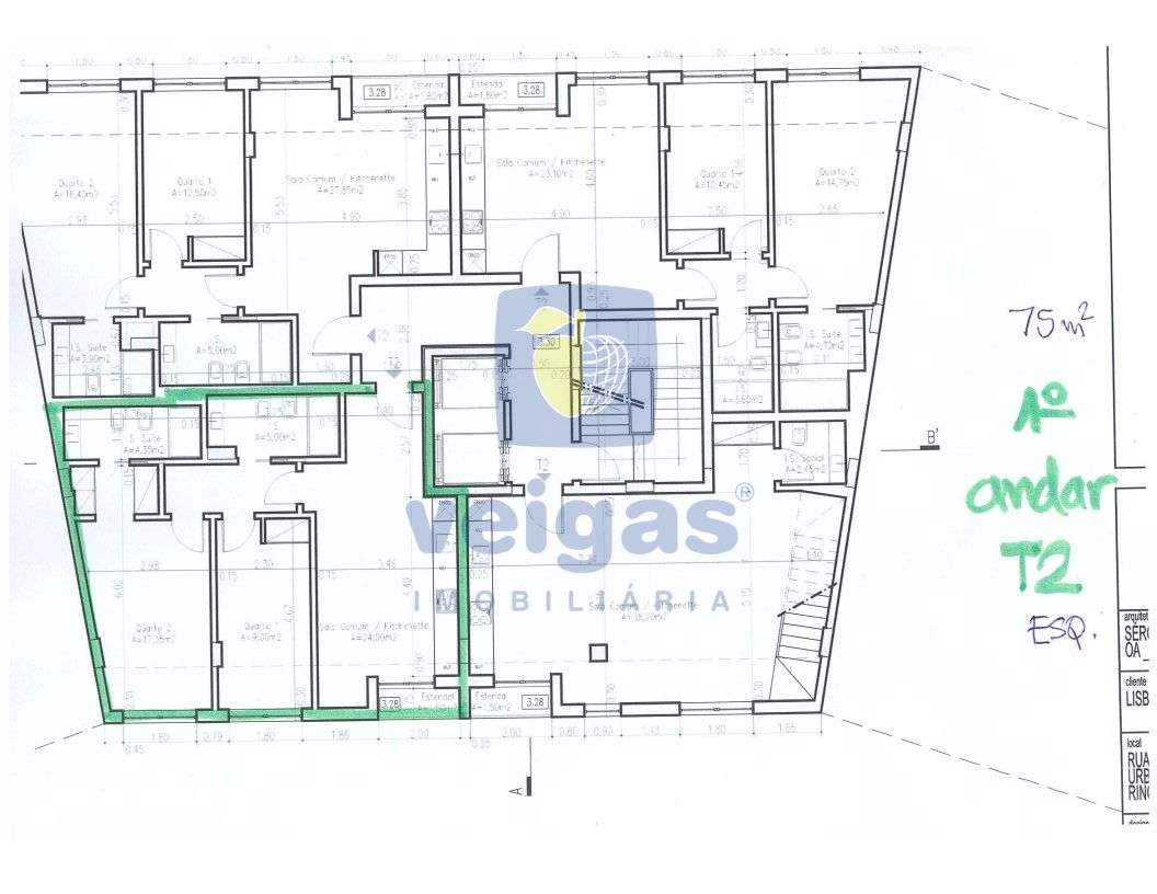 Empreendimento Nova Construção, Lt133, T2, 2º - Qta de Fitares - Grande imagem: 3/13