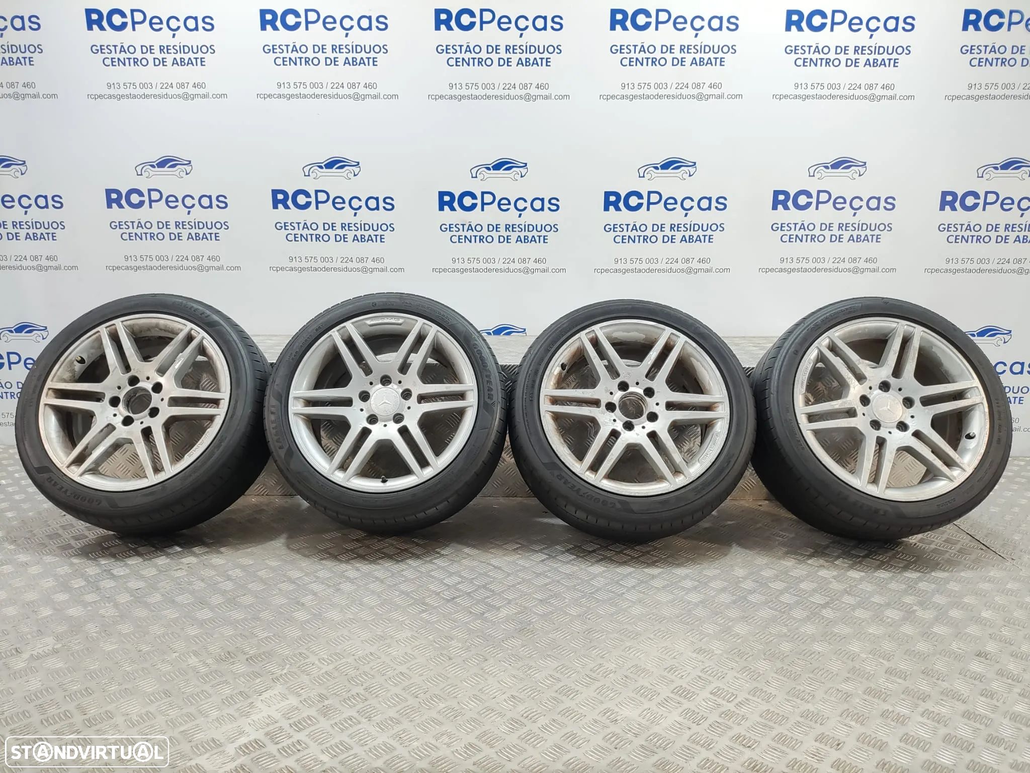 Conjunto Jantes 17 Originais Mercedes Benz Class C W204 AMG 7,5J ET47 5x112 - 1