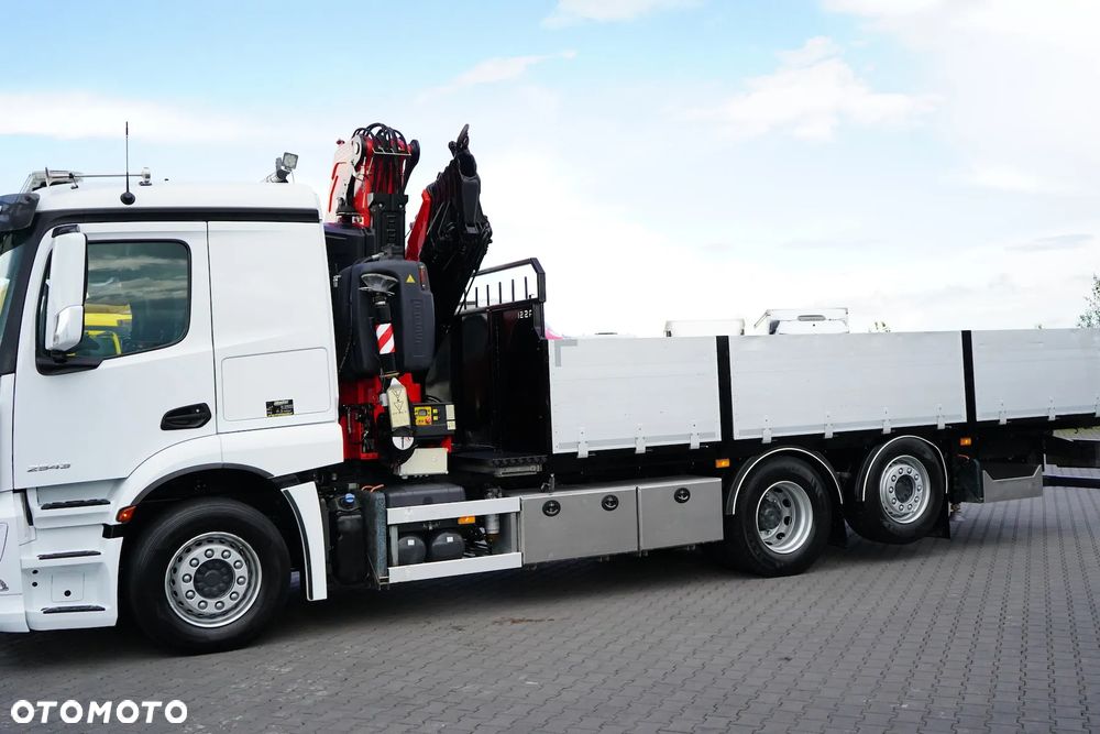 Mercedes-Benz ACTROS / 2543 / 6 X 2 / SKRZYNIOWY + HDS / FASSI F 295 / WYS. 16,5 M / PILOT / OŚ SKRETNA - 16
