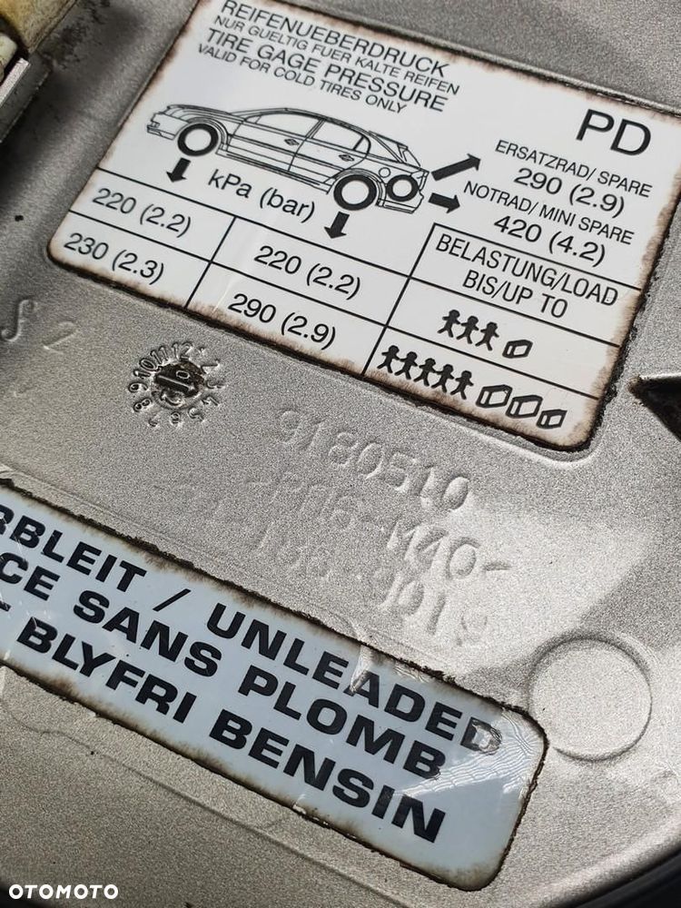 KLAPKA WLEWU PALIWA Z158 OPEL VECTRA C 9180510 - 3