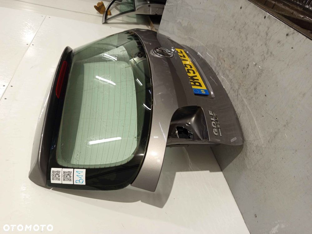 + KLAPA TYŁ TYLNA BAGAŻNIKA DO VW VOLKSWAGEN GOLF 5 PLUS + LA7T SZARA GRAFITOWA - 3