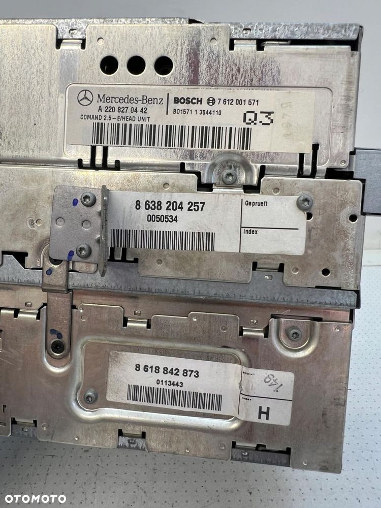 MERCEDES S-KLASA W220 02- RADIO NAVIGACJA A2208270442 8638204257 7612001571 - 5