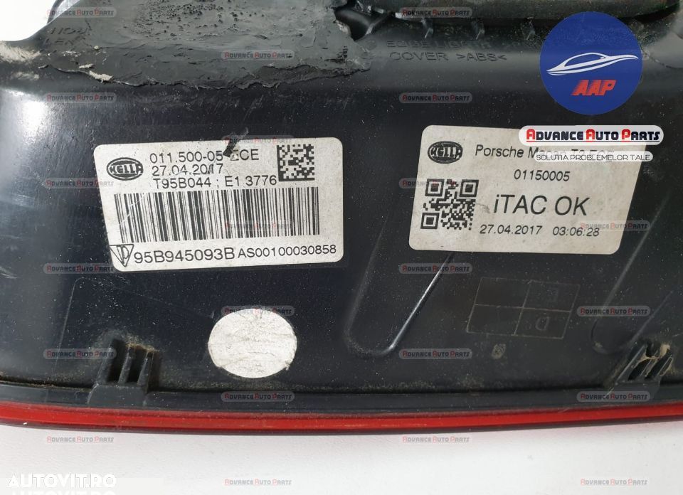 Stop Stanga Haion full led original Porsche Macan 1 2014 2015 2016 201 - 9