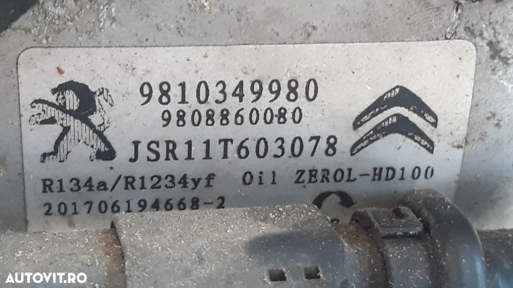 COMPRESOR clima AC Toyota PROACE 9810349980 , 9808860080 2016 2017 2018 2019 2020 2021 2022 2023 - 2